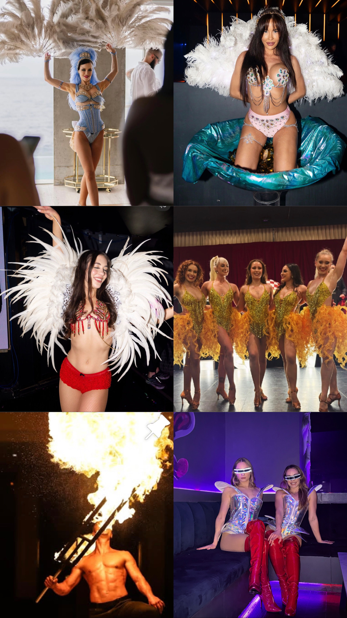 Dance entertainment & models + spectacular acts