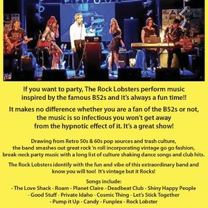 B-52’s Experience by The Rock Lobsters