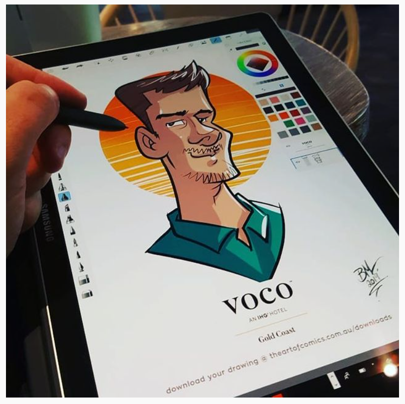Live Caricature Artist, Australia Wide