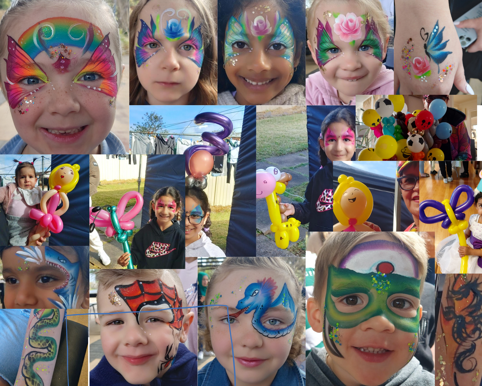 Proffesional Face Paint or Balloon twisting