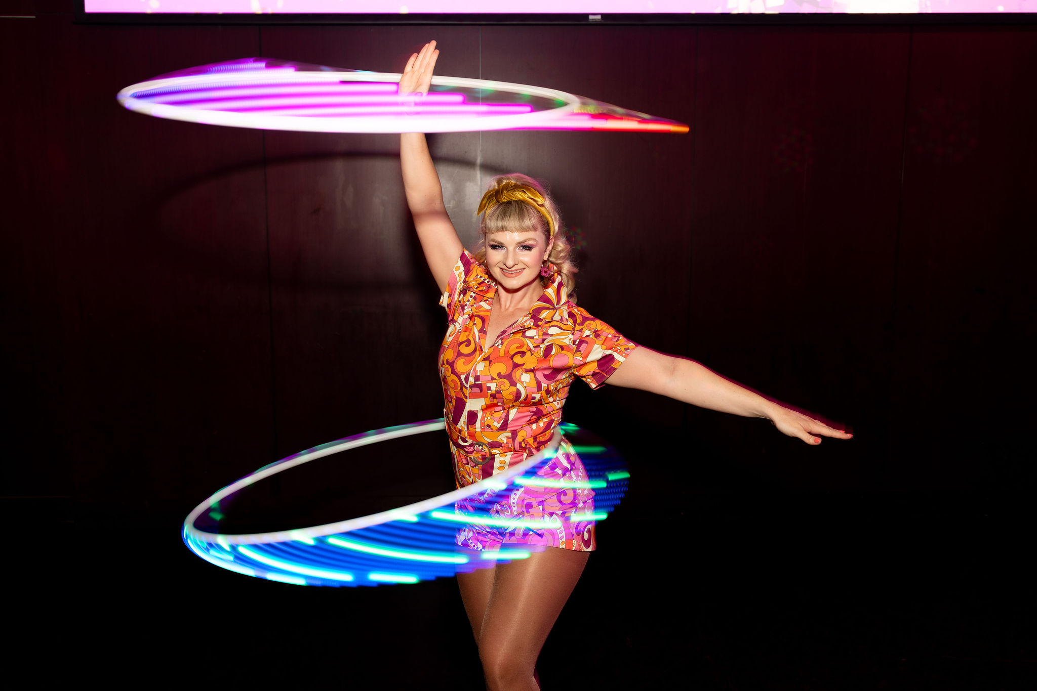Rollerskater, Dancer, and Hula Hooper