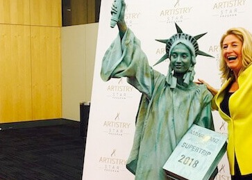 Human Statue of Liberty
