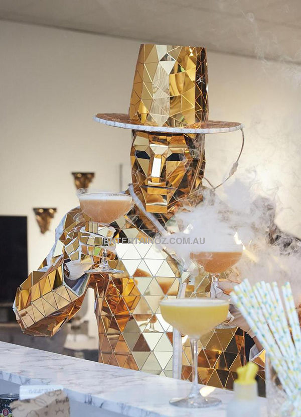 24k Gold LED Mirror Man