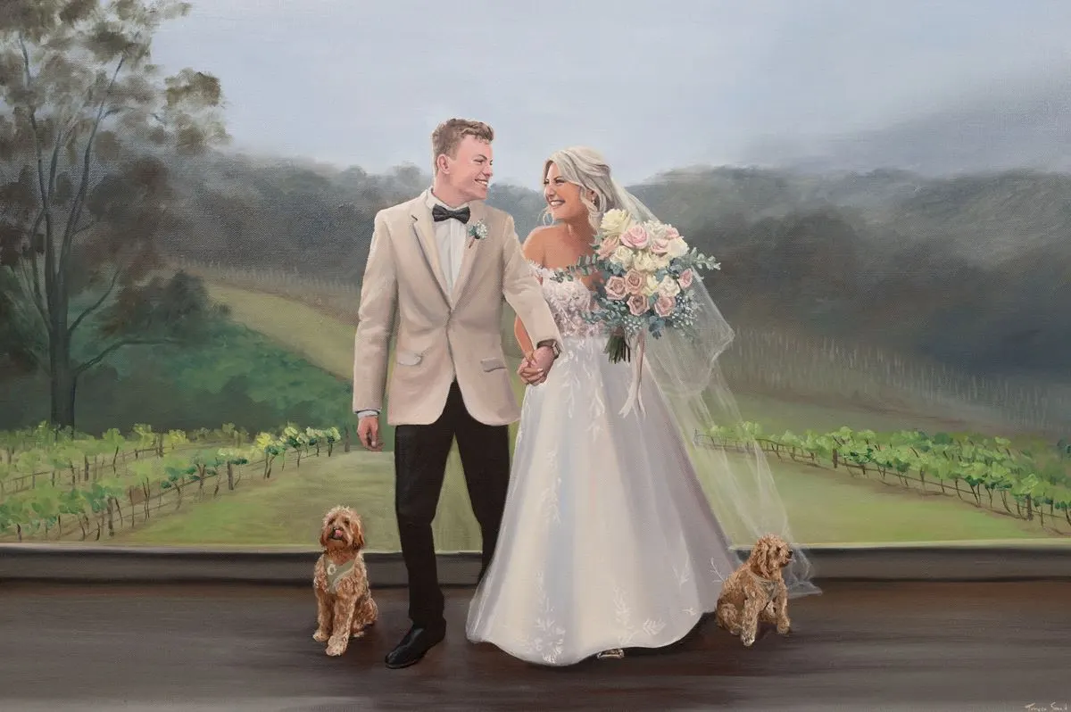 Live Wedding Painting